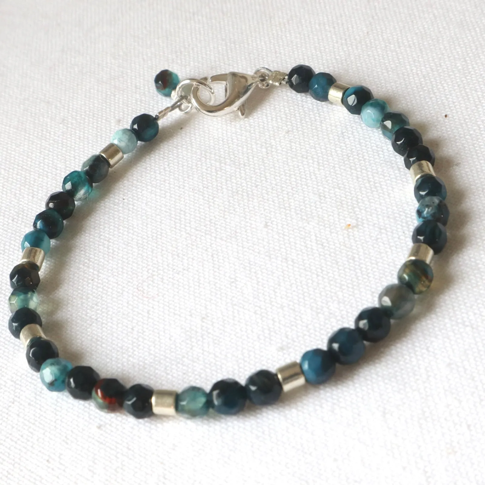 Ocean agate Blue Bracelet