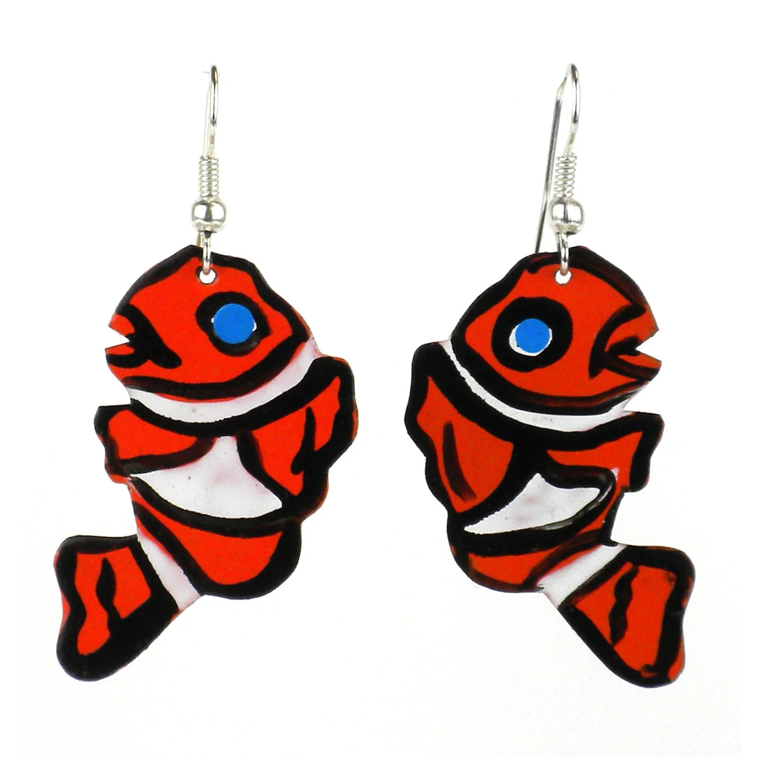 Painted Clown Fish Earrings Creative Alternatives