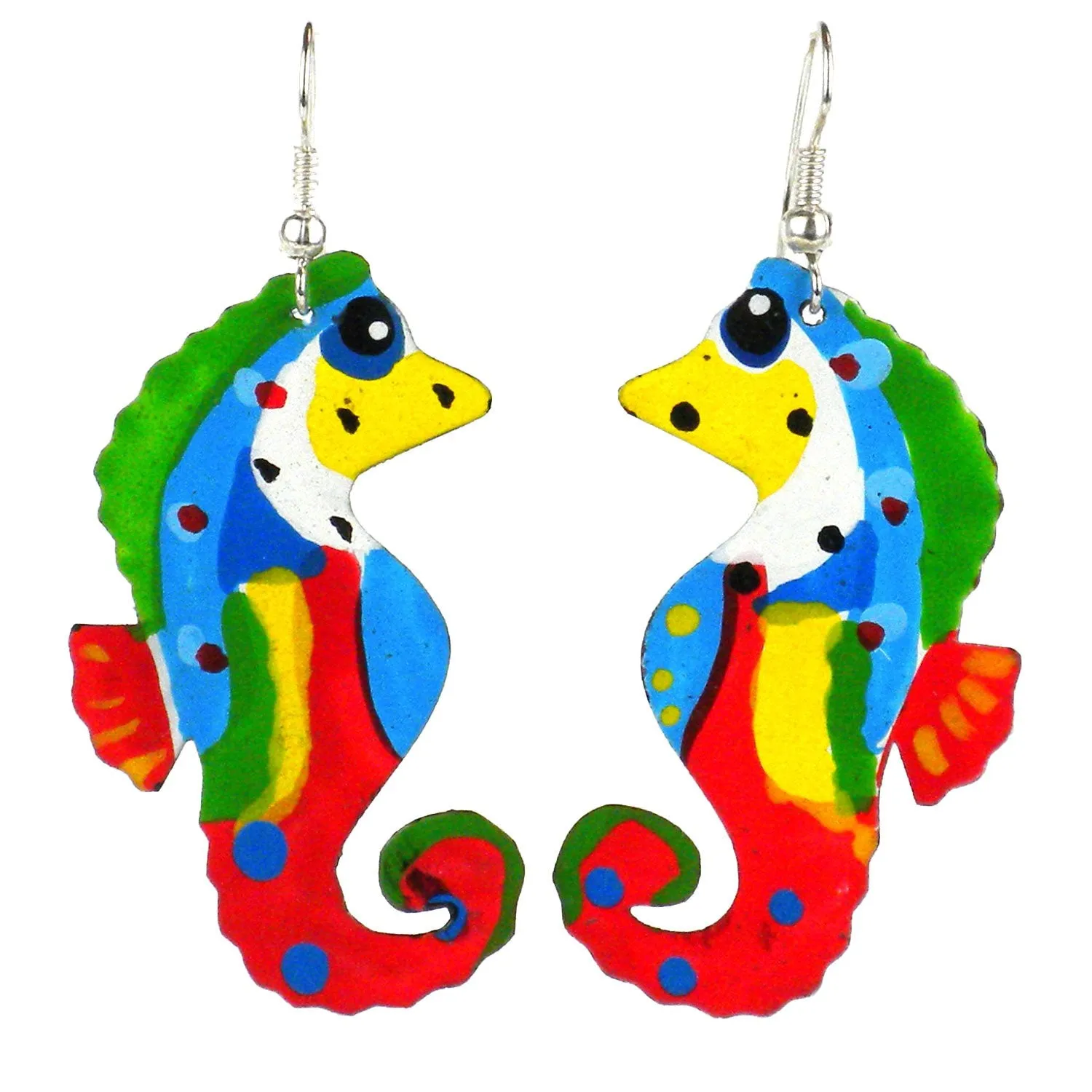 Painted Seahorse Earrings Creative Alternatives