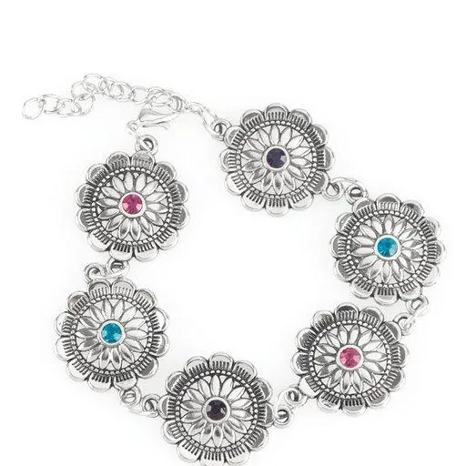 Paparazzi Bracelet ~ Funky Flower Child - Multi