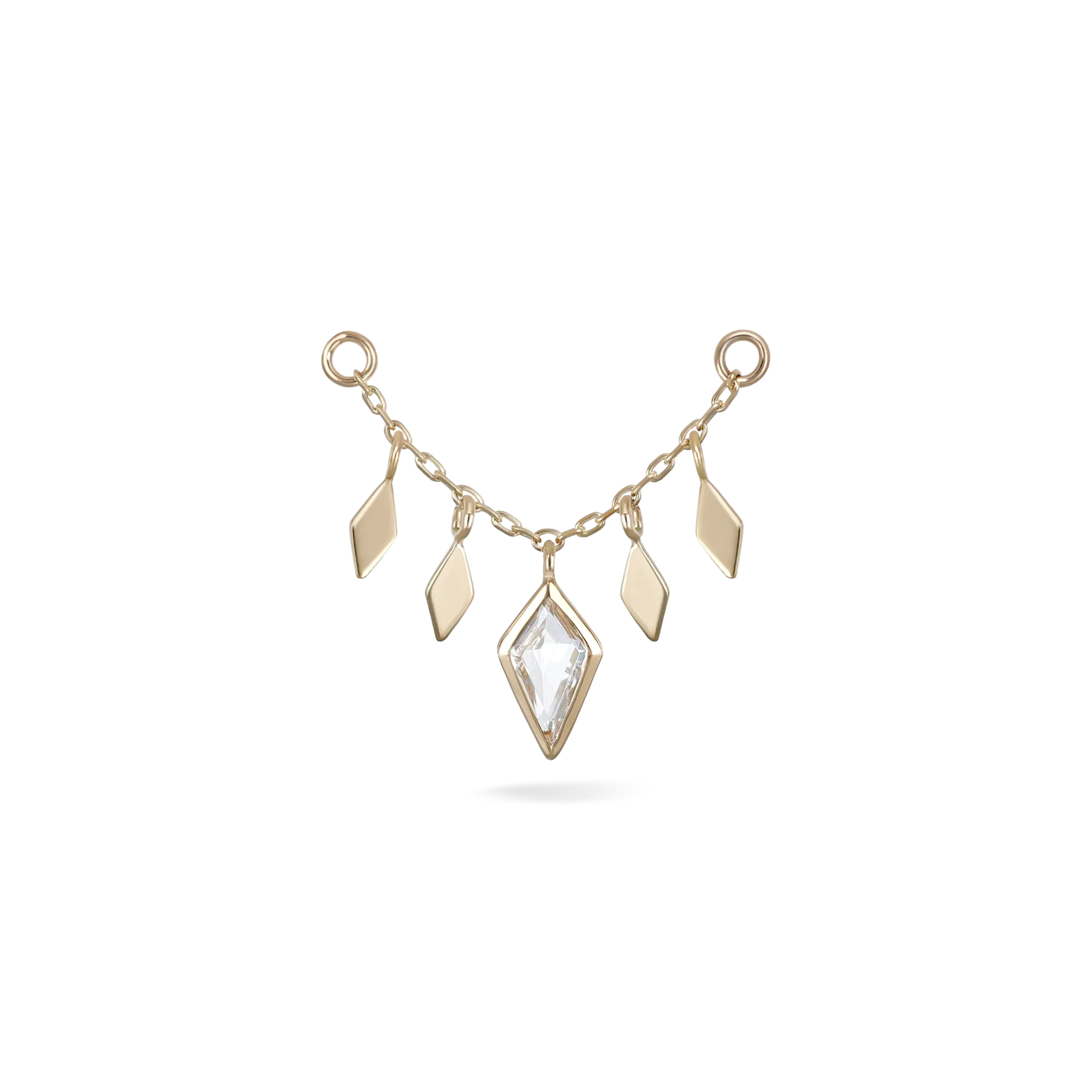 Patra Chain Attachment with White Topaz