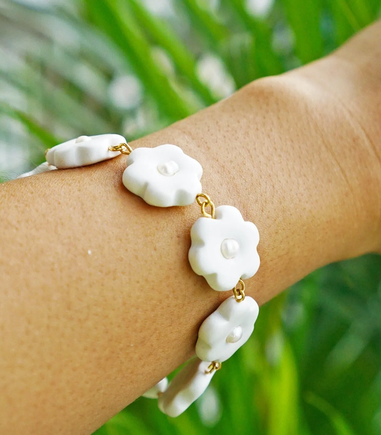 Pearly Sampaguita Bracelet