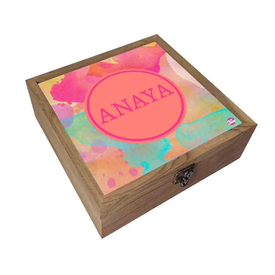 Personalized Jewellery Storage Box for Women - Multi Watercolor