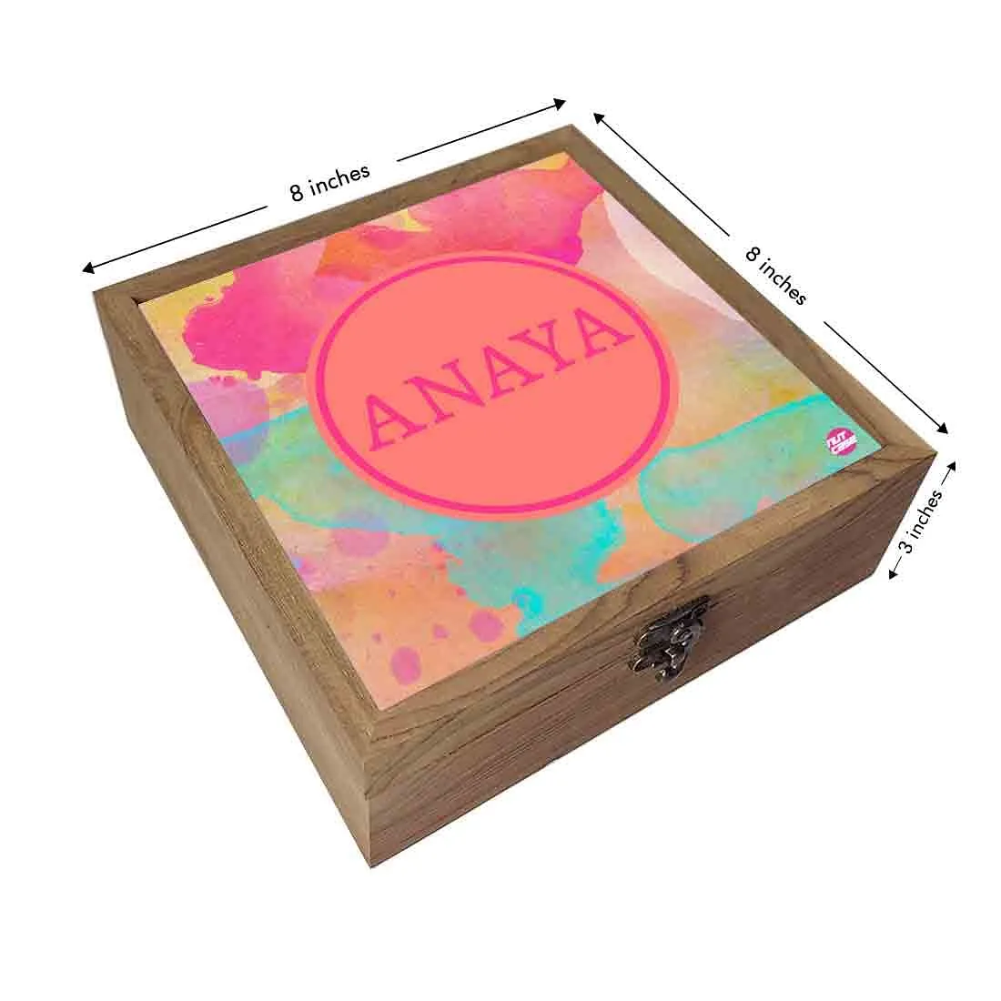 Personalized Jewellery Storage Box for Women - Multi Watercolor