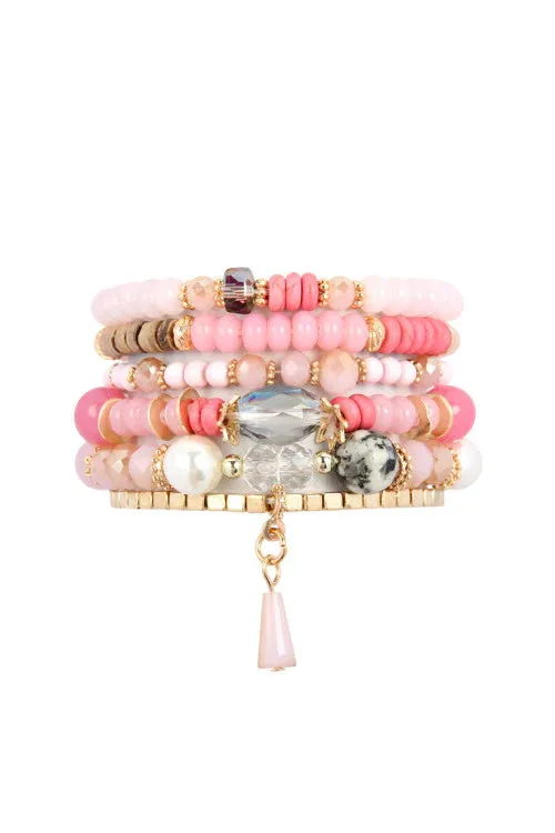 Playful Pink Bracelet Stack