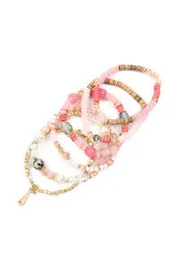 Playful Pink Bracelet Stack