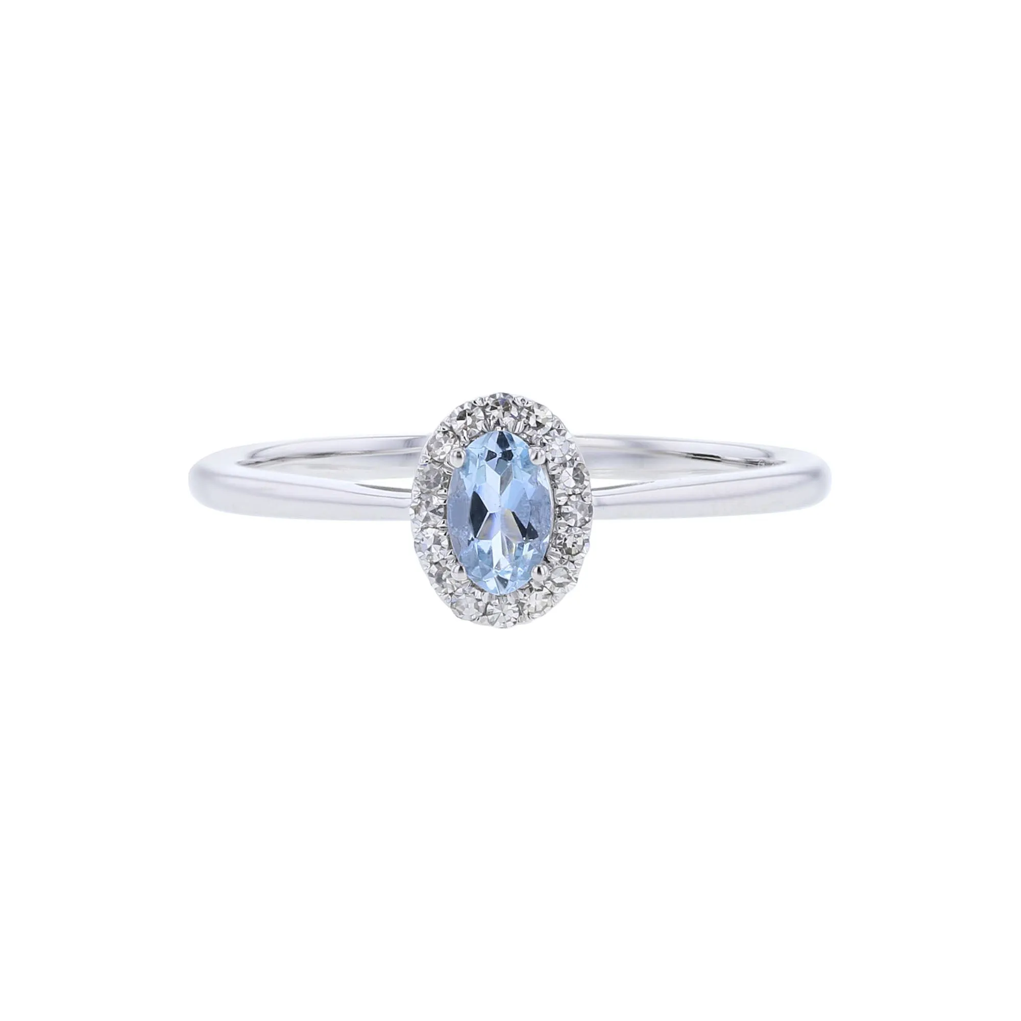 Popsicle Aquamarine & Diamond Ring