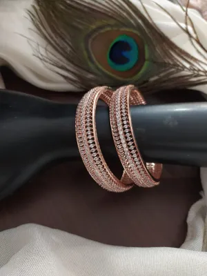 Precious Rose Gold Color Bangles