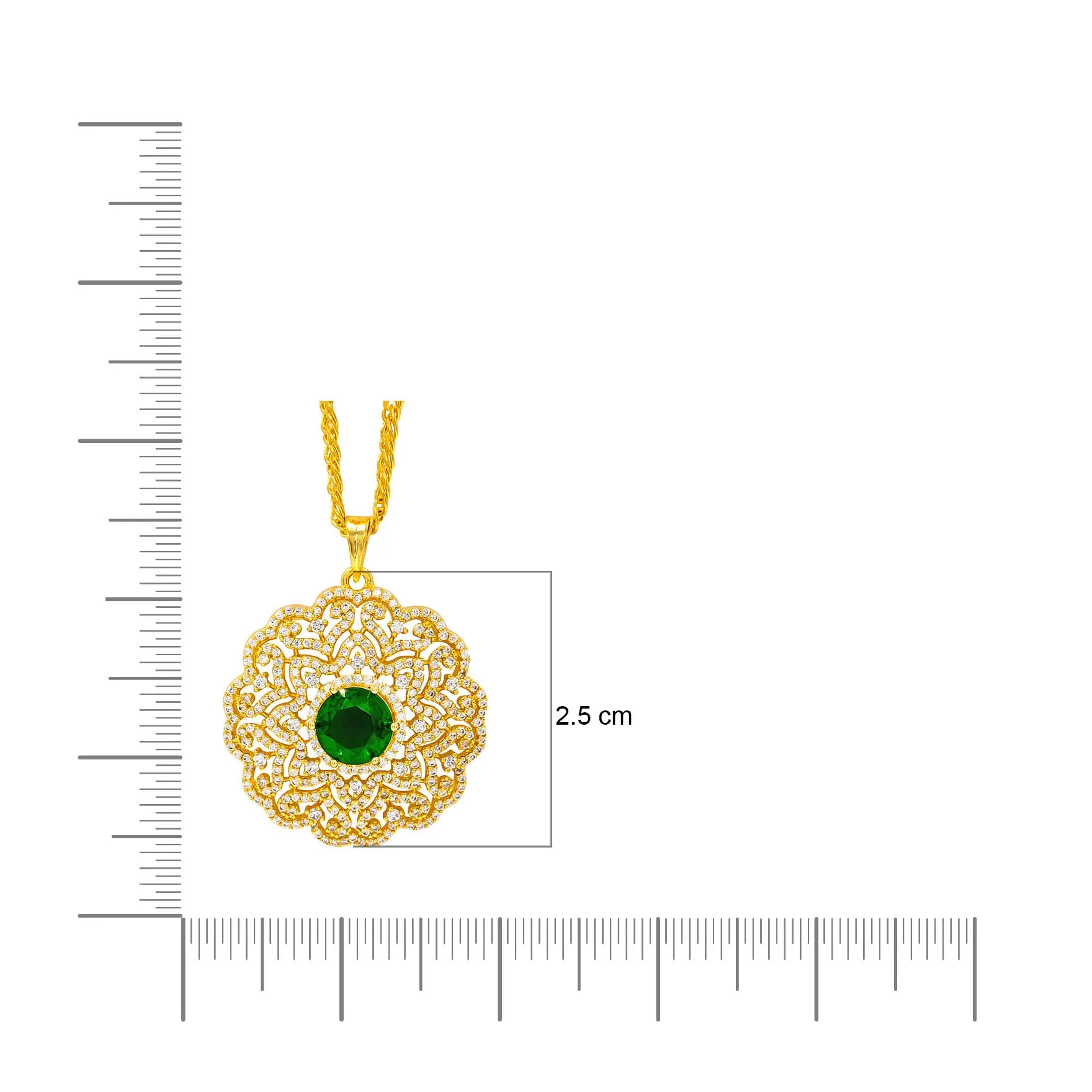 PREMIUM GOLD PENDANT AND PREMIUM STUD PMSLT2WG-003, PMSST3WG-052