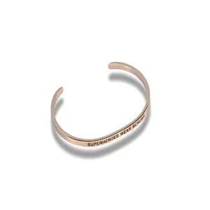 "Superheroes Wear Scrubs" Rose Gold Embracelet