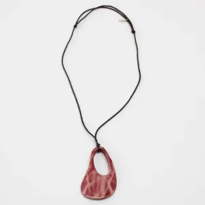 Red Fleur Pendant Necklace