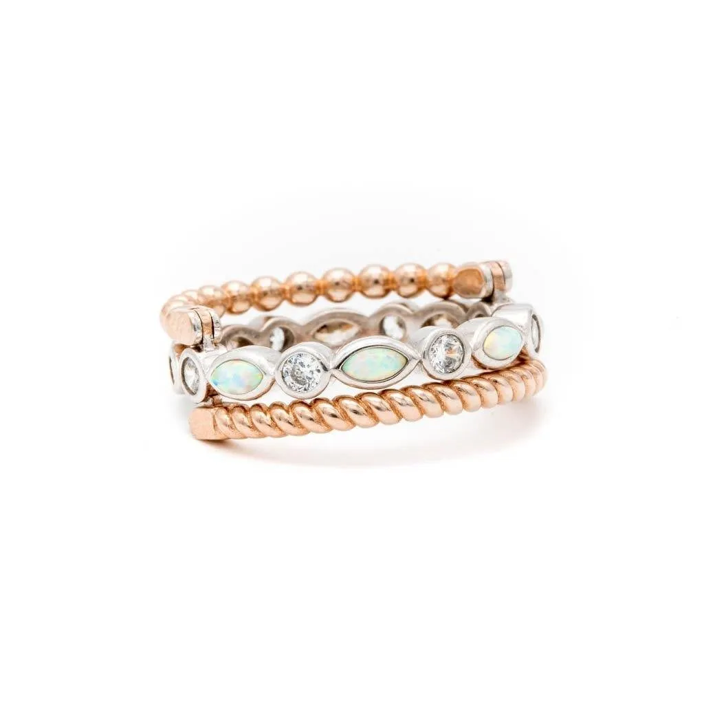 Rotating Ring Rose Gold & Silver - Sale