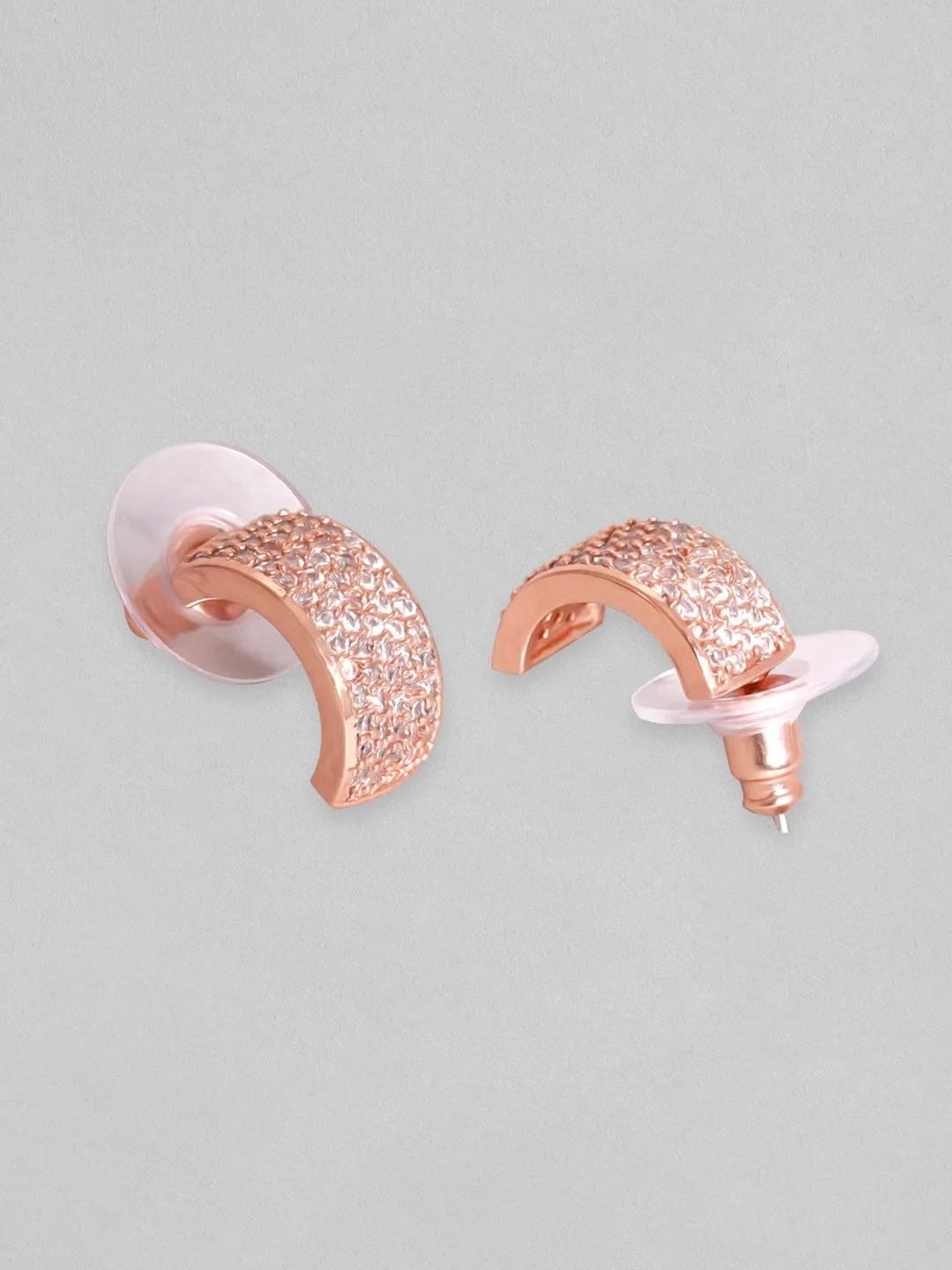 Rubans 18KT Rose Gold-Plated Circular Hoop Earrings