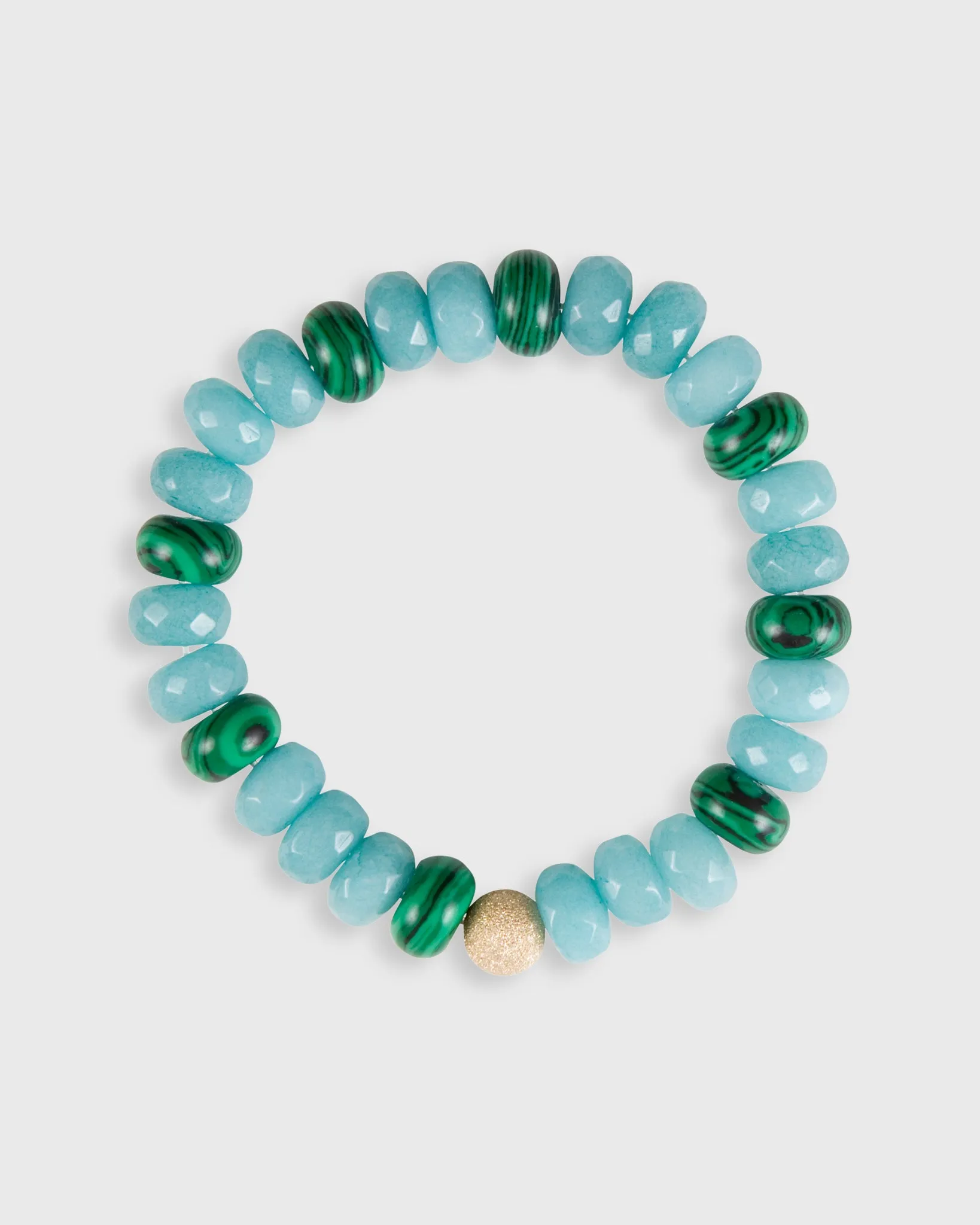 Semi Precious Beaded Bracelet in Cactus