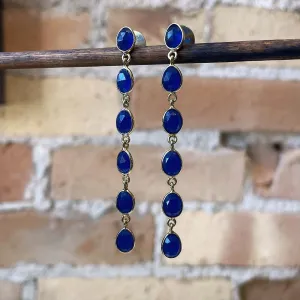 “Shade” Blue Jade Dangles