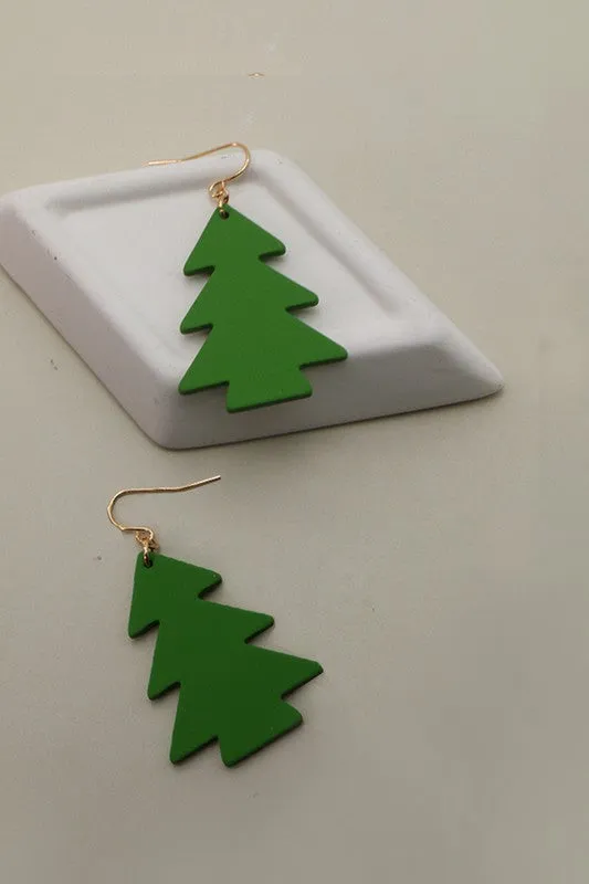 Simple & Fun Tree Earrings - 3 Colors!