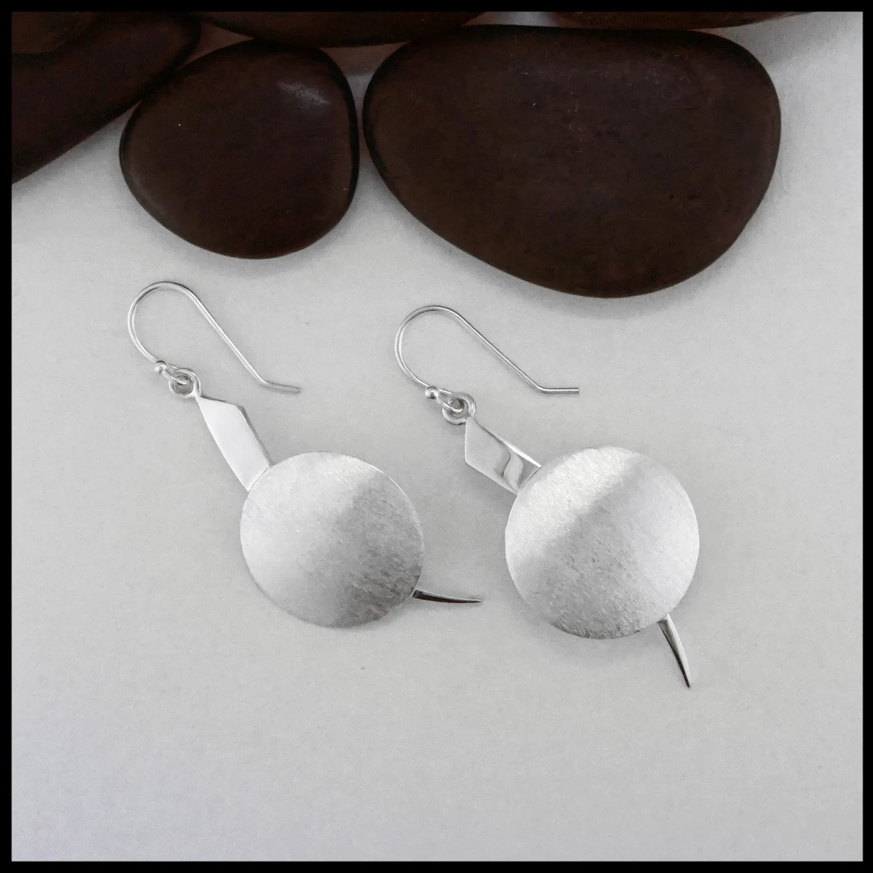 Simple Round Drop Earrings