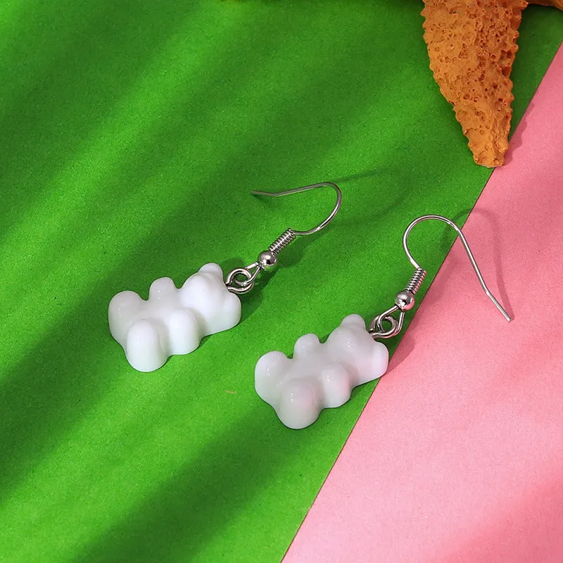 Soft Girl Creative Transparent Candy Earrings