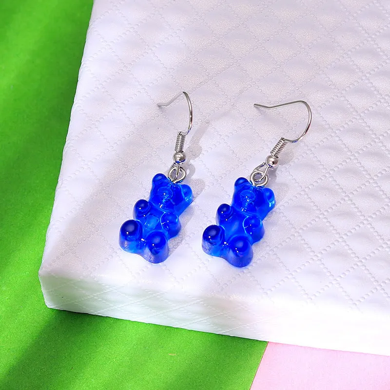 Soft Girl Creative Transparent Candy Earrings