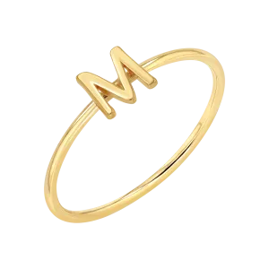 Solid Initial Letter Ring