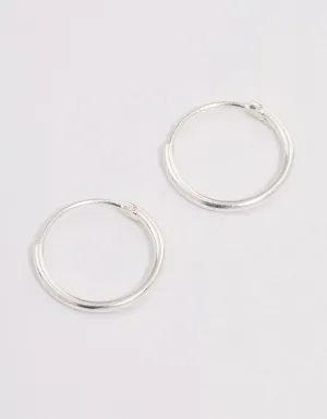 Sterling Silver Hoop Earrings 12mm