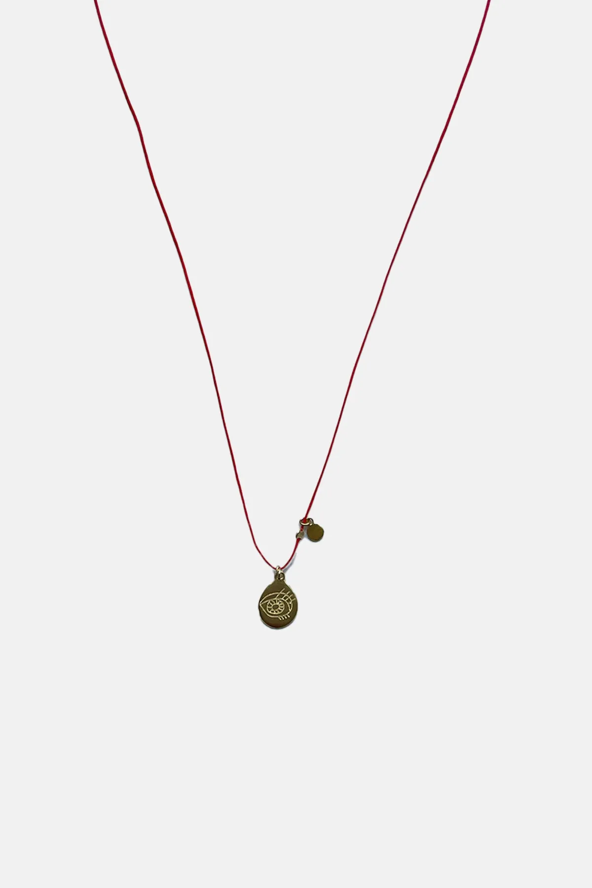 STRING NECKLACE "BIG MODERN MATI" RED/GOLD