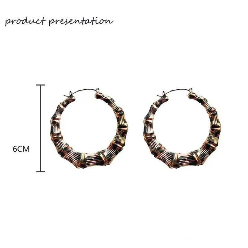 TEEK - Leopard Slub Hoops  Earings