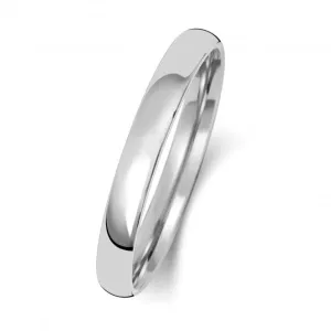 Wedding Band 18K Slight Court 2.5mm-1.7 Wedding  Ring WQ112WH/I