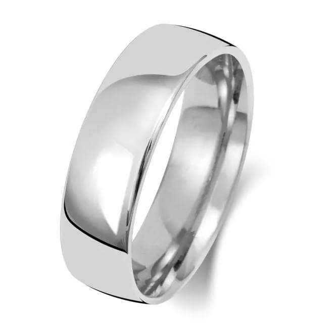 Wedding Band 9K Slight Court 6 mm-1.8 Wedding  Ring W116WH