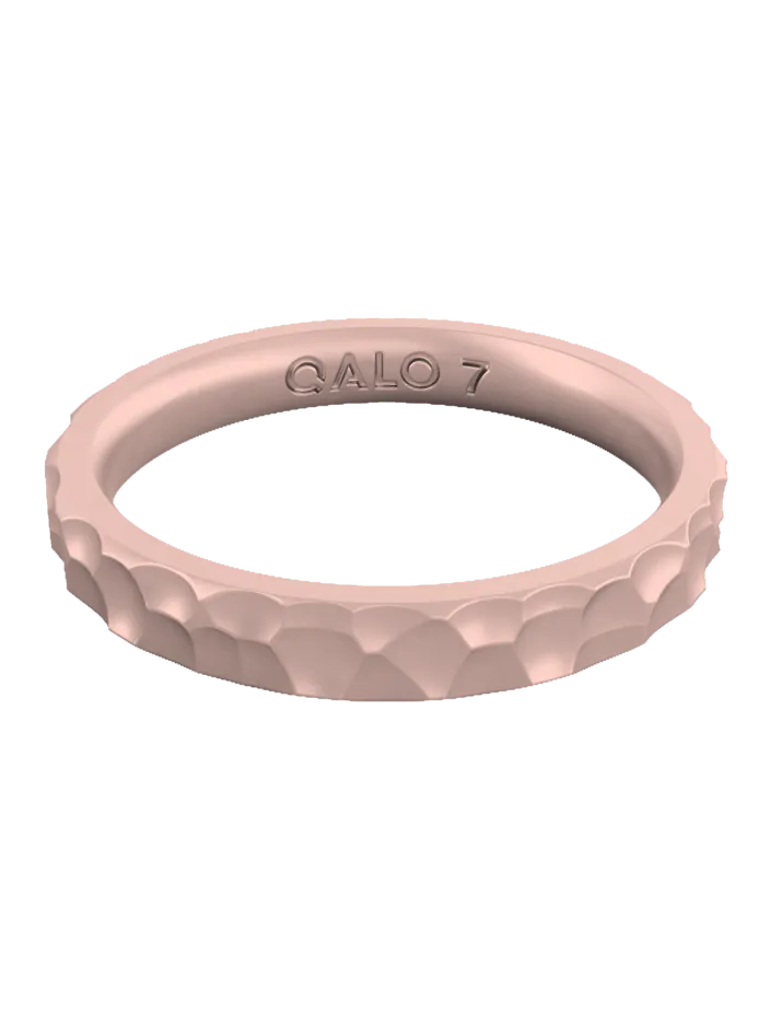 Women's Metallic Forged Stackable Silicone Ring