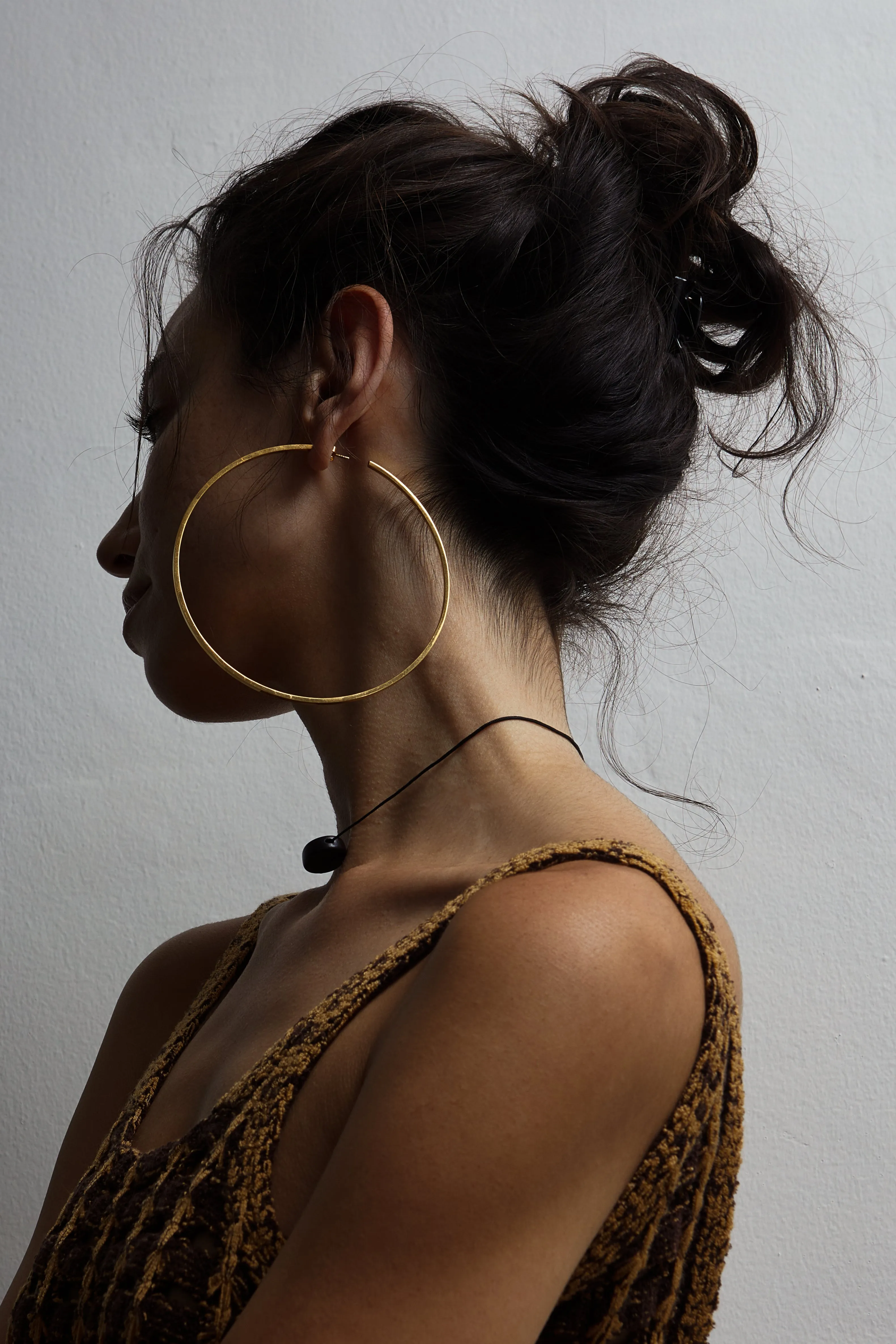 XL Oversized Simple Gold Hoops